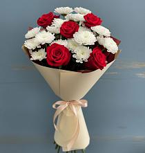 Букет цветов из:  Розы и Хризантемы в Шушенском