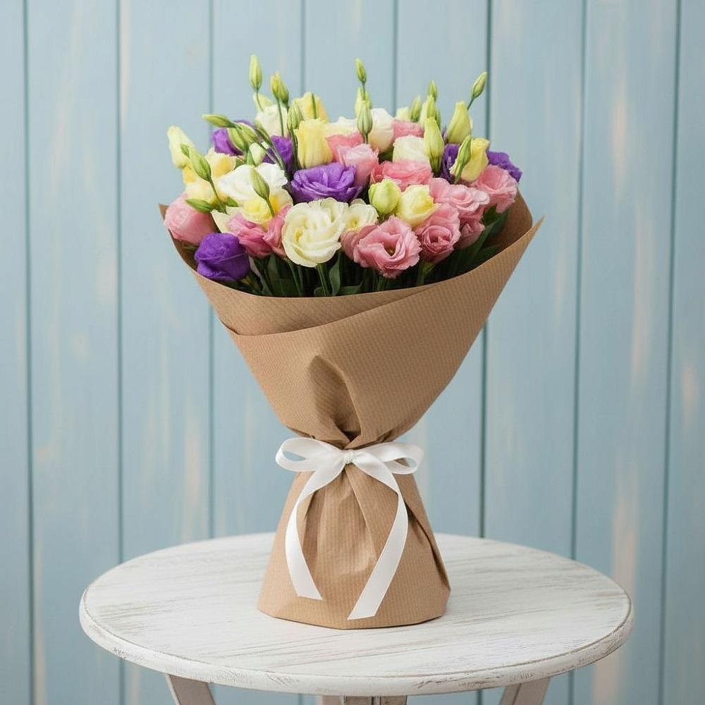 Букет цветов из: Лизиантусы в Шушенском