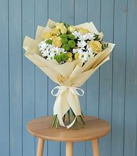 Букет цветов из:  Хризантемы и Розы в Шушенском