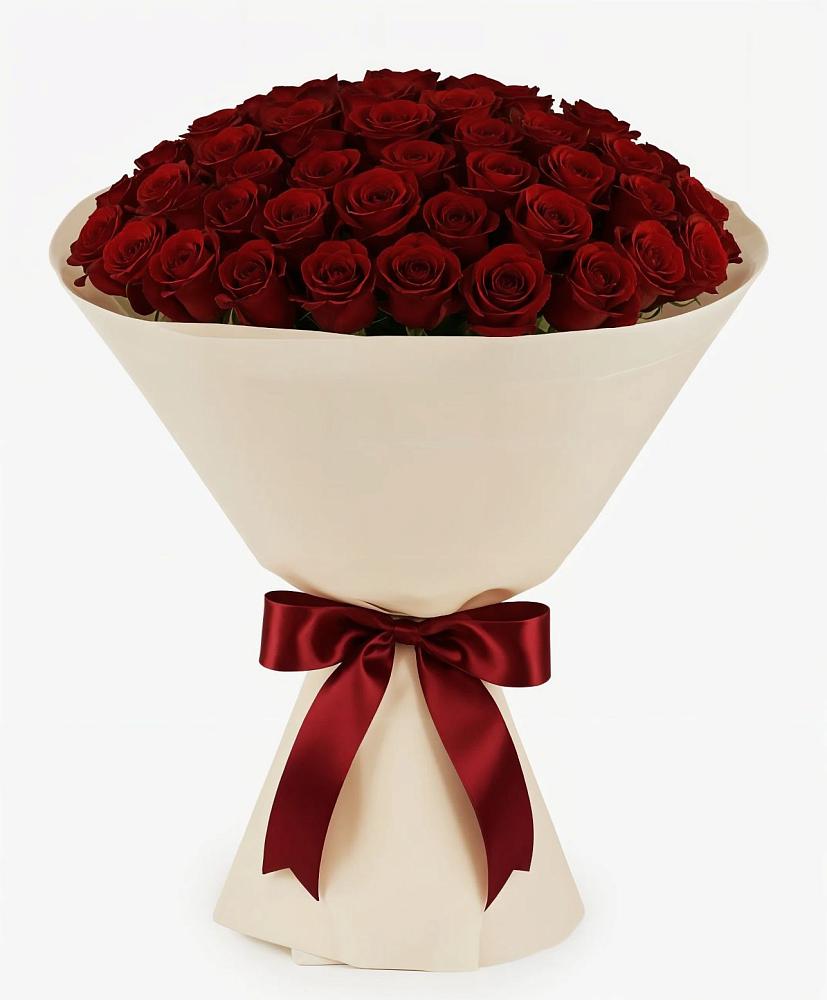 Букет 101 Бордовая роза Блэк Бакарра в Шушенском