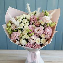 Букет цветов из:  Альстромерии и Розы в Шушенском